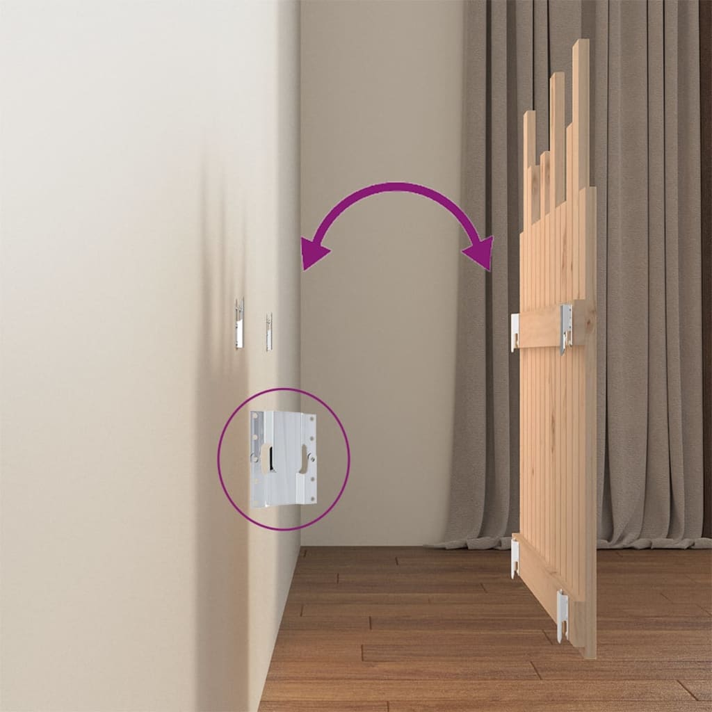 Wand-Kopfteil 82,5x3x80 cm Massivholz Kiefer