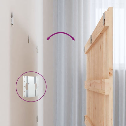 Wand-Kopfteil 140x3x60 cm Massivholz Kiefer