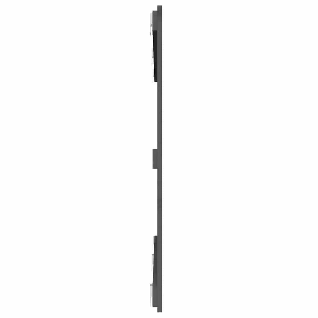 Wand-Kopfteil Grau 159,5x3x90 cm Massivholz Kiefer