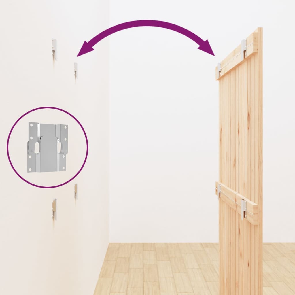 Wand-Kopfteil 95,5x3x110 cm Massivholz Kiefer