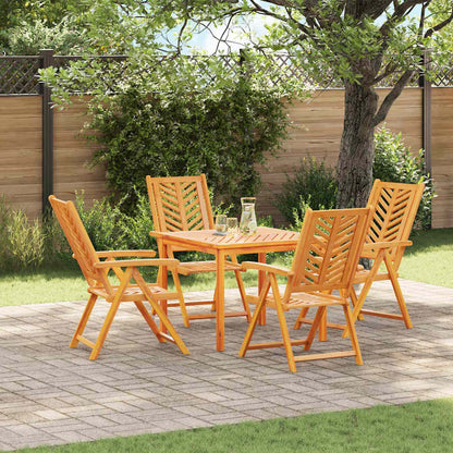 Garten Essgruppe 5 pcs Braun Massivholz Akazie