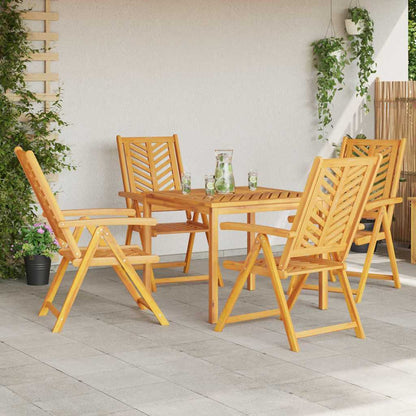 Garten Essgruppe 5 pcs Braun Massivholz Akazie