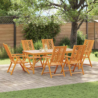 Garten Essgruppe 7 pcs Braun Massivholz Akazie