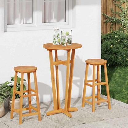 Garten-Bartisch Ø60x105 cm Massivholz Akazie