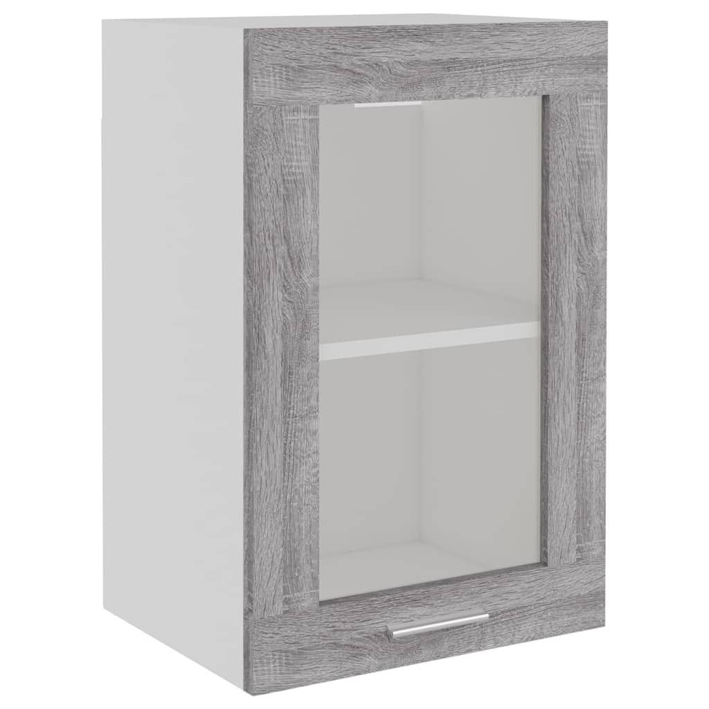 Hängeschrank Lyon Glas Grau Sonoma 40x31x60 cm Holzwerkstoff