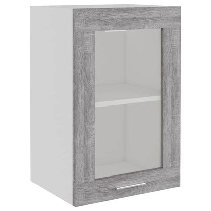 Hängeschrank Lyon Glas Grau Sonoma 40x31x60 cm Holzwerkstoff