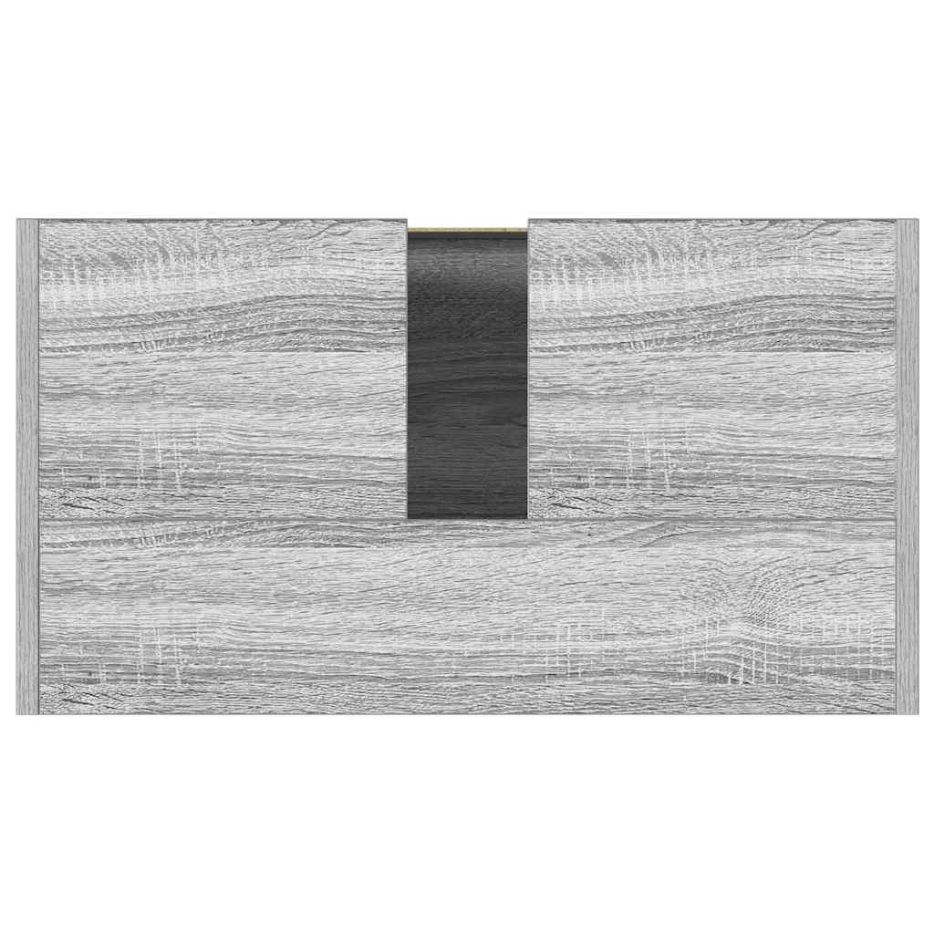 Badschrank Grau Sonoma 60x33x61 cm Holzwerkstoff