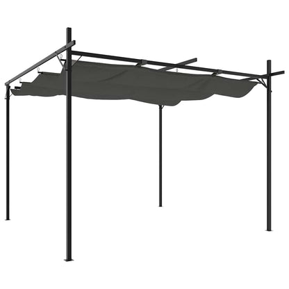 Pergola mit Schiebedach Anthrazit 295x292x230 cm