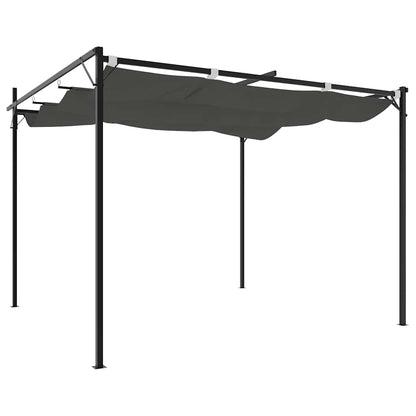 Pergola mit Schiebedach Anthrazit 295x292x230 cm