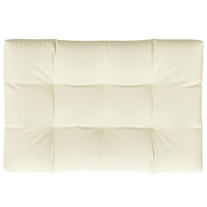 Palettenkissen Creme 120x80x12 cm Stoff