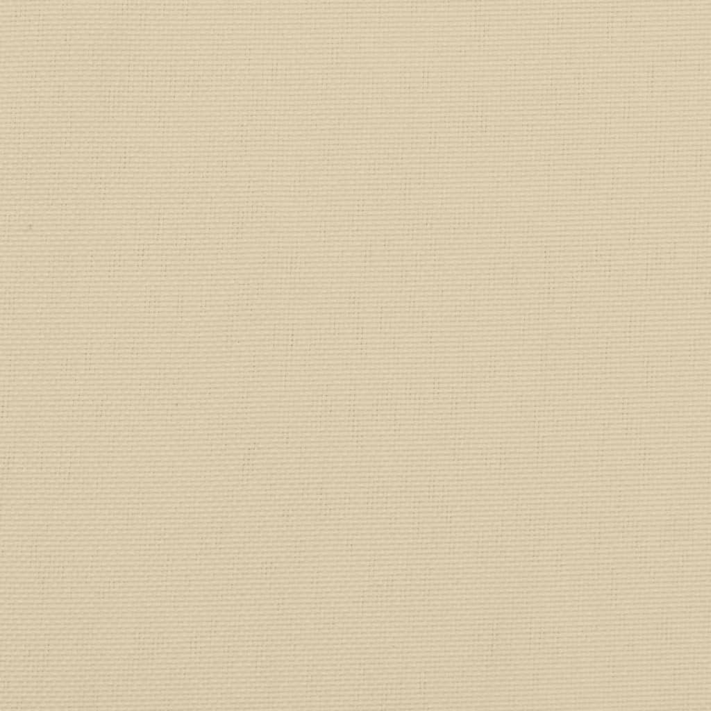 Palettenkissen Beige 50x40x12 cm Stoff