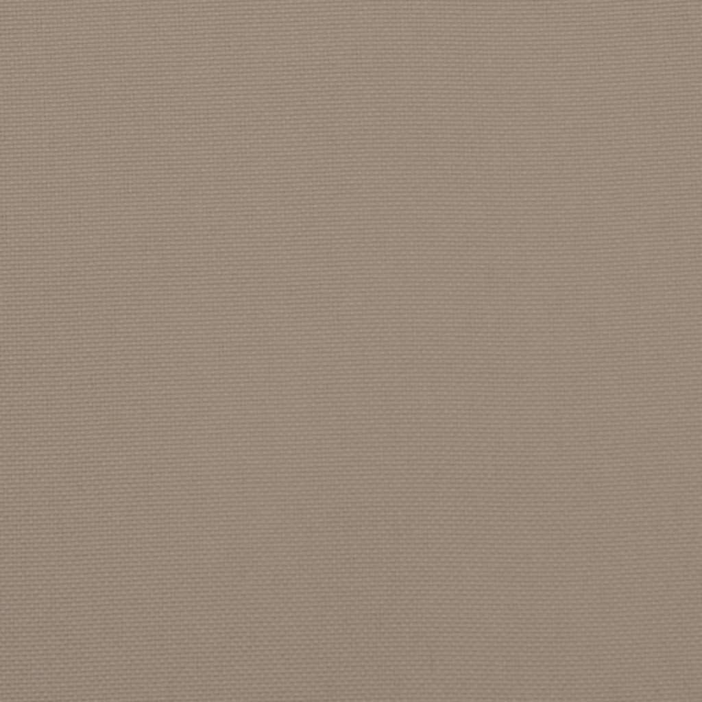 Palettenkissen Taupe 70x40x12 cm Stoff