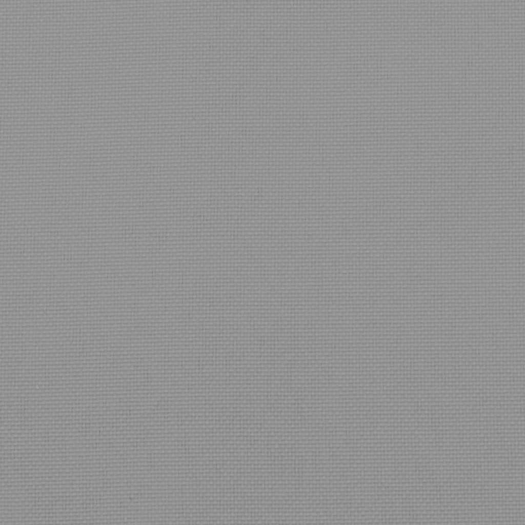 Palettenkissen 2-tlg. Grau Stoff