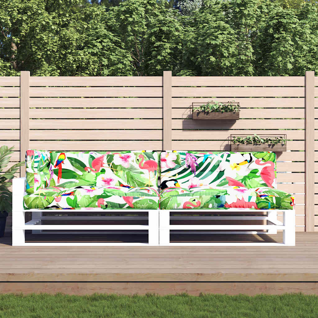 Palettenkissen 5-tlg. Mehrfarbig Stoff