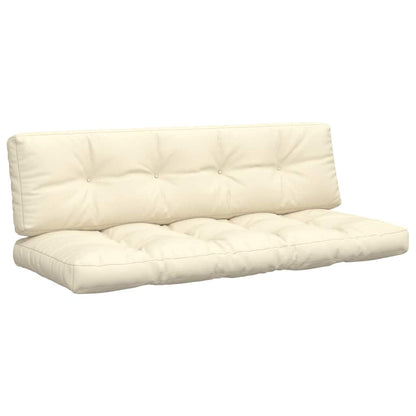 Palettenkissen 2-tlg. Creme Stoff