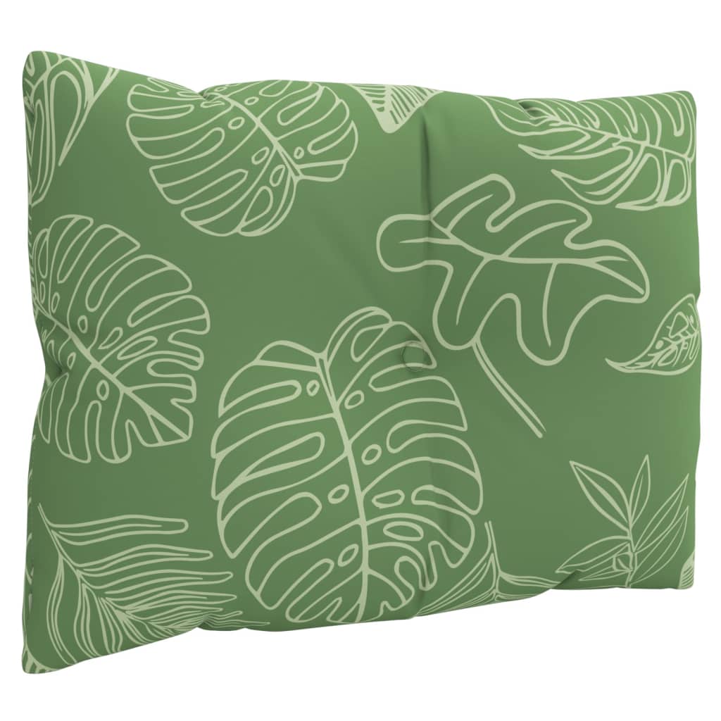 Palettenkissen 3 Stk. Blattmuster Oxford-Gewebe