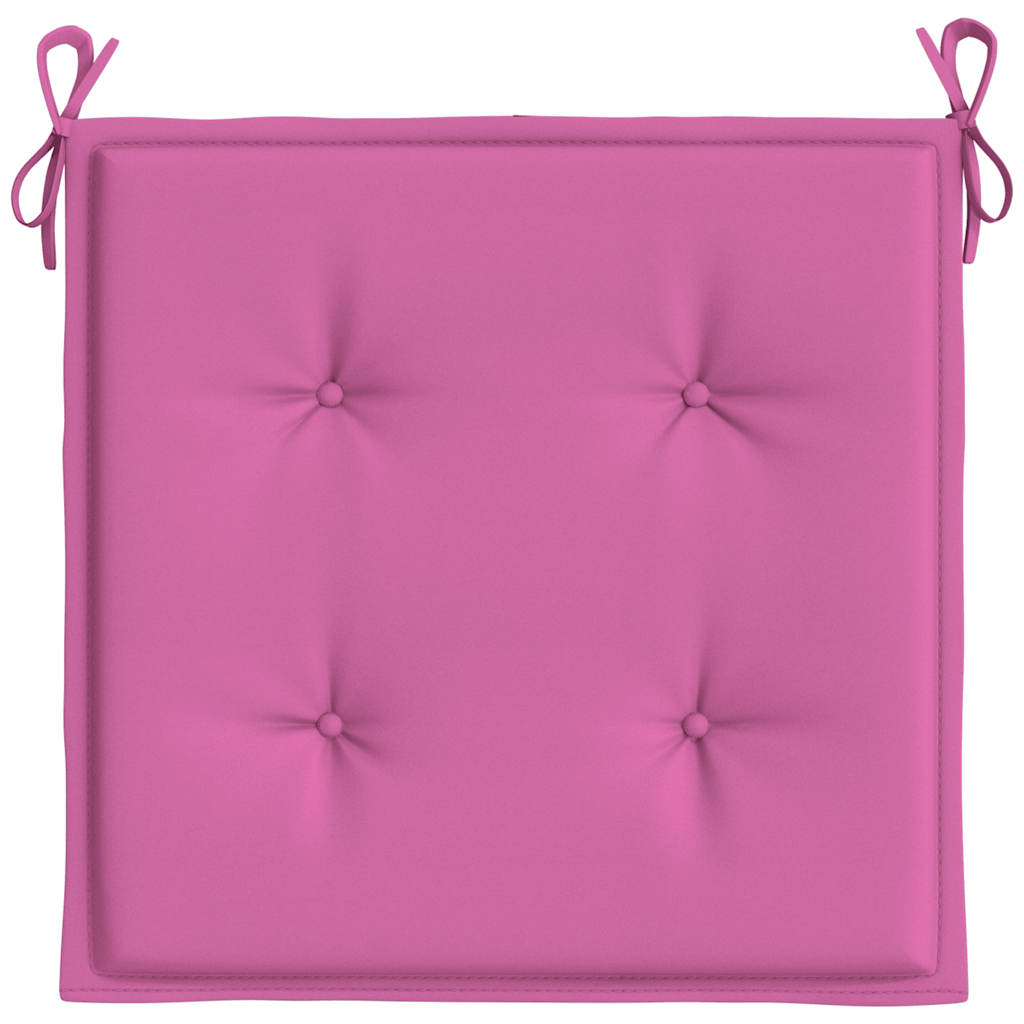 Gartenstuhl-Kissen 4 Stk. Rosa 40x40x4 cm Stoff