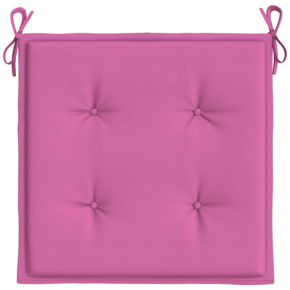 Gartenstuhl-Kissen 4 Stk. Rosa 40x40x4 cm Stoff