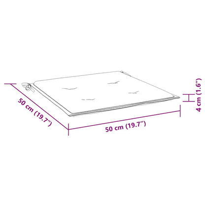 Gartenstuhl-Kissen 6 Stk. Rosa 50x50x4 cm Stoff