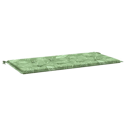Gartenbank-Auflage Blattmuster 120x50x4 cm Oxford-Gewebe