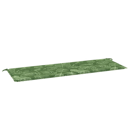 Gartenbank-Auflage Blattmuster 150x50x4 cm Oxford-Gewebe
