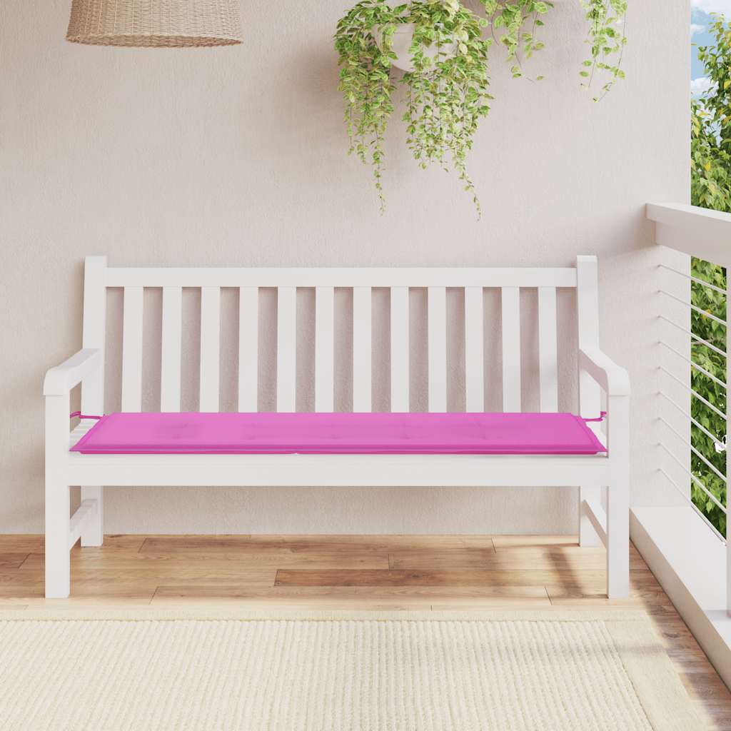 Gartenbank-Auflage Rosa 150x50x4 cm Oxford-Gewebe