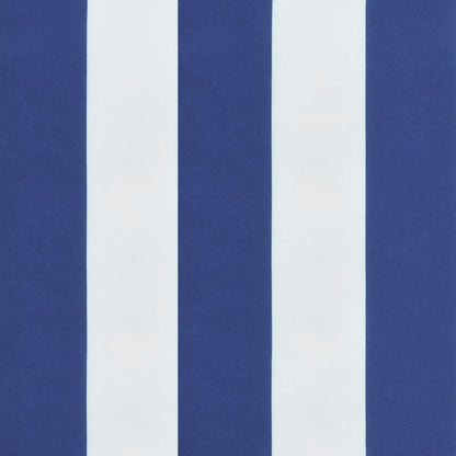 Hochlehner-Auflagen 6 Stk. Blau & Weiß Gestreift Stoff