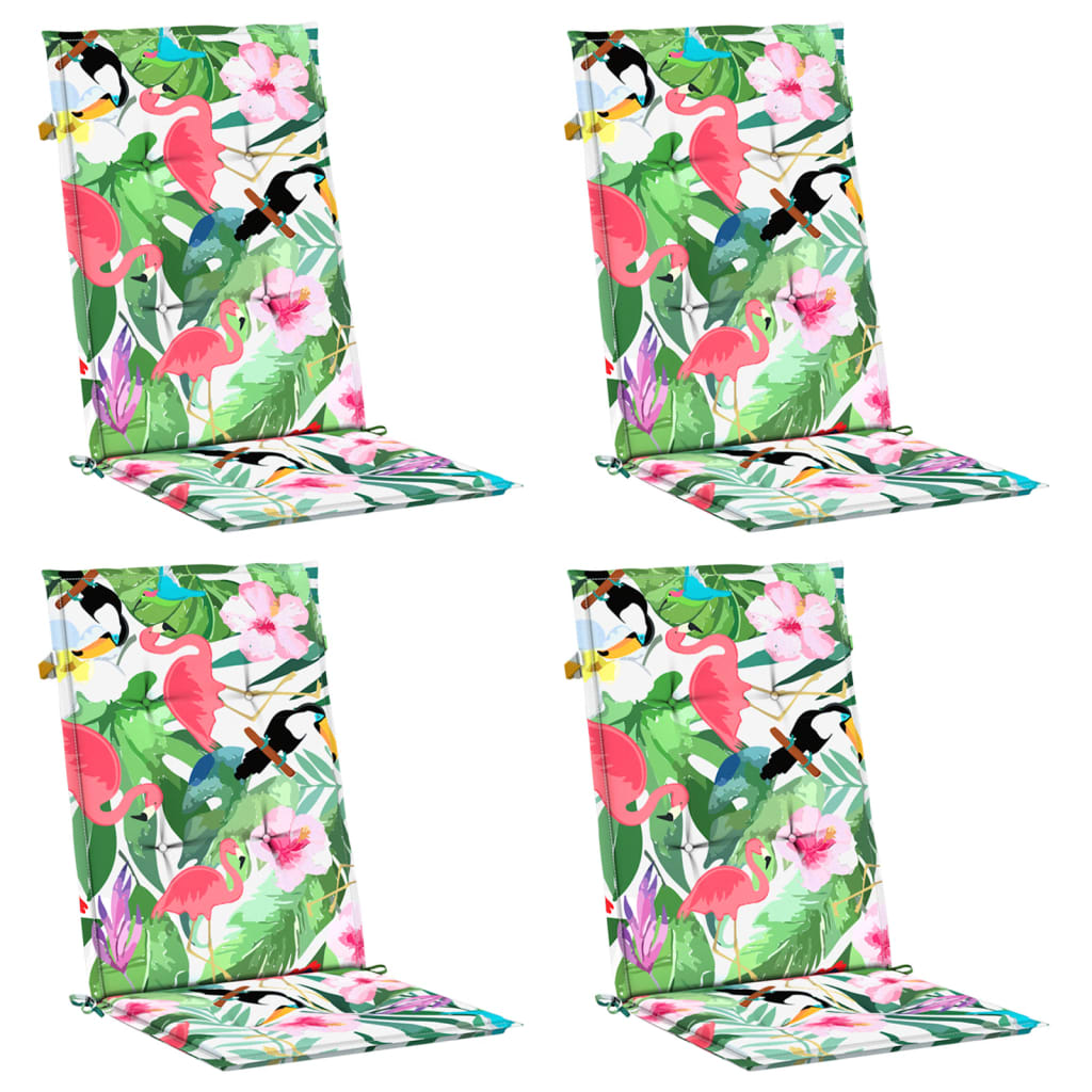 Hochlehner-Auflagen 4 Stk. Mehrfarbig Stoff