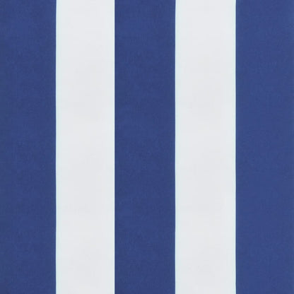 Niedriglehner-Auflagen 6 Stk. Blau & Weiß Gestreift Stoff