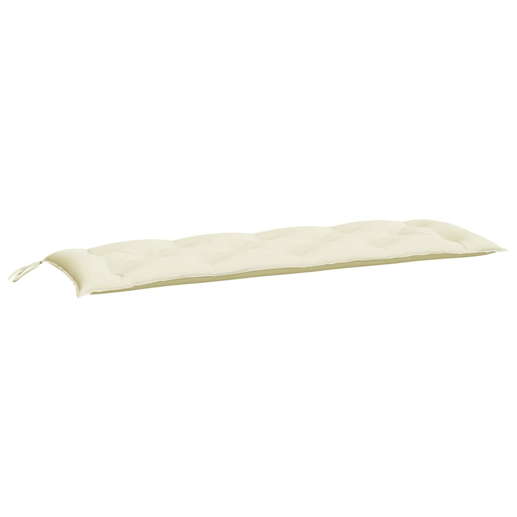 Gartenbank-Auflage Creme 150x50x7 cm Oxford-Gewebe