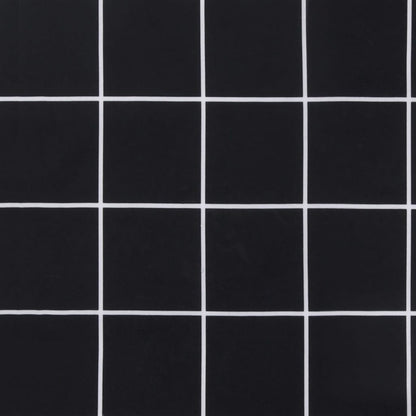 Gartenbank-Auflage Schwarz Karomuster 180x50x7 cm Oxford-Gewebe