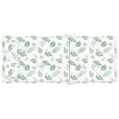 Hochlehner-Auflagen 6 Stk. Blattmuster Oxford-Gewebe