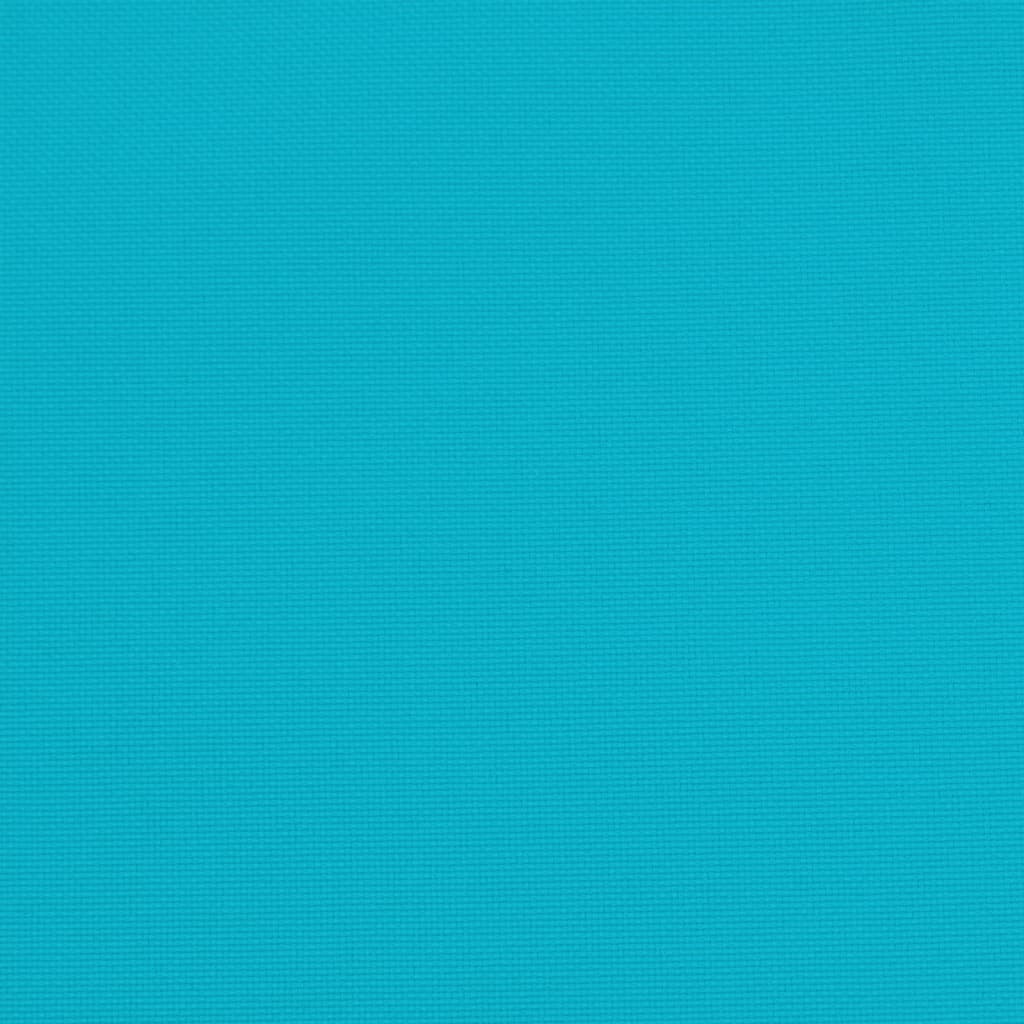 Kissen Rund Türkis Ø 60x11 cm Oxford-Gewebe