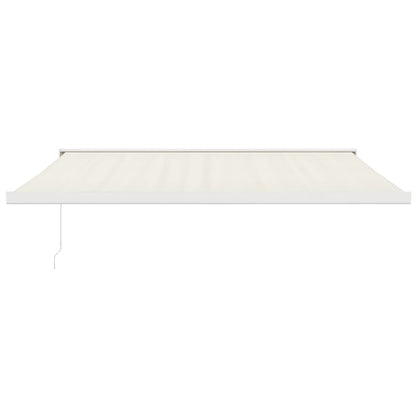 Markise Einziehbar Creme 4x3 m Stoff und Aluminium