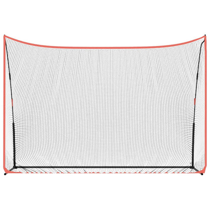Golf-Übungsnetz Schwarz und Rot 305x91x213 cm Polyester