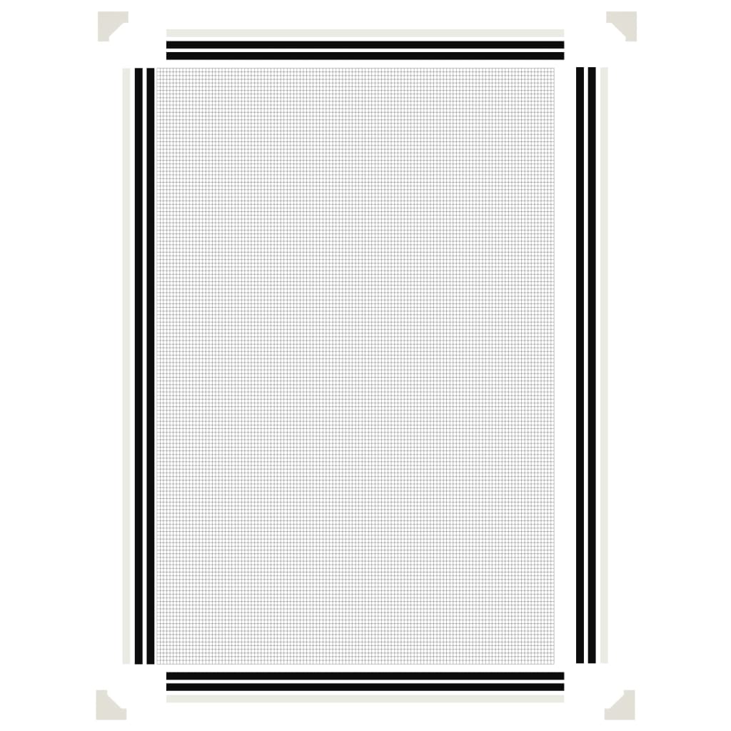 Magnet-Insektenschutz für Fenster Weiß 80x120 cm