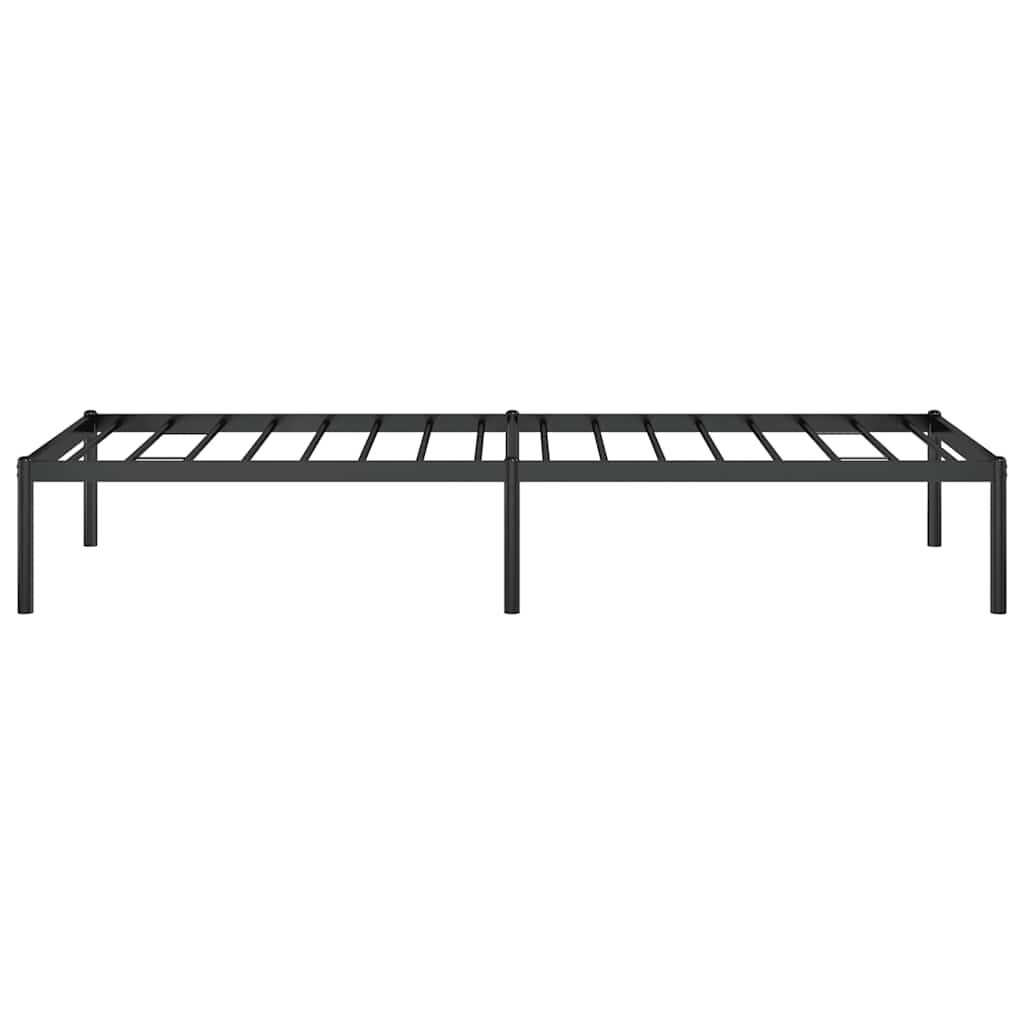 Bettgestell Metall Schwarz 75x190 cm
