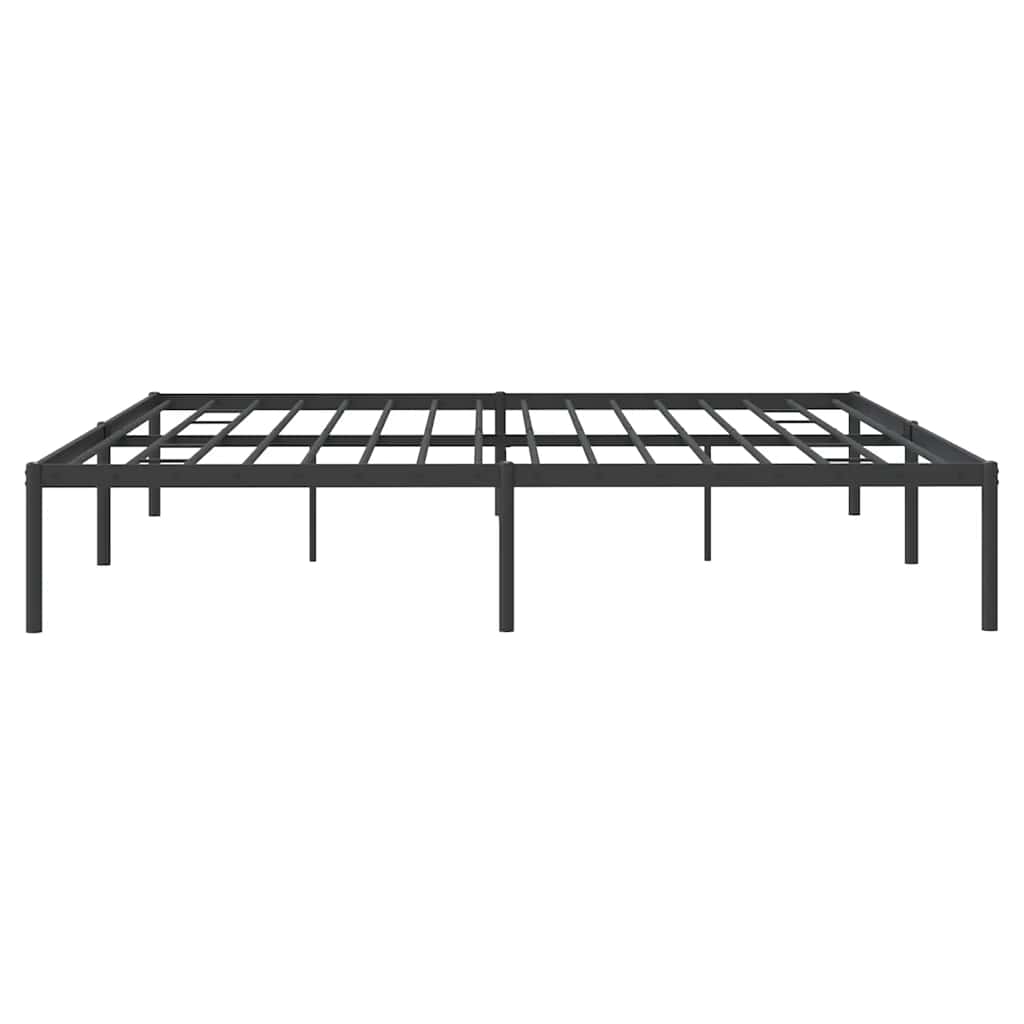 Bettgestell Metall Schwarz 183x213 cm