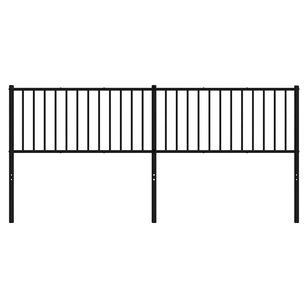 Ersatz-Kopfteil Metall Schwarz 193 cm