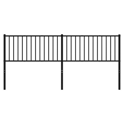 Ersatz-Kopfteil Metall Schwarz 193 cm