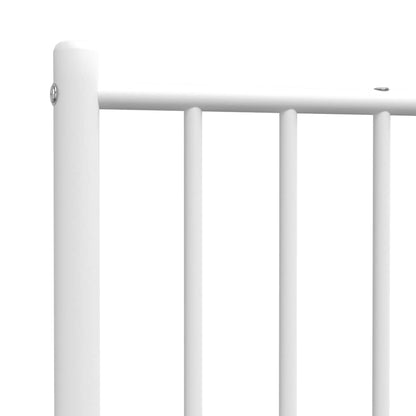 Ersatz-Kopfteil Metall Weiß 100 cm