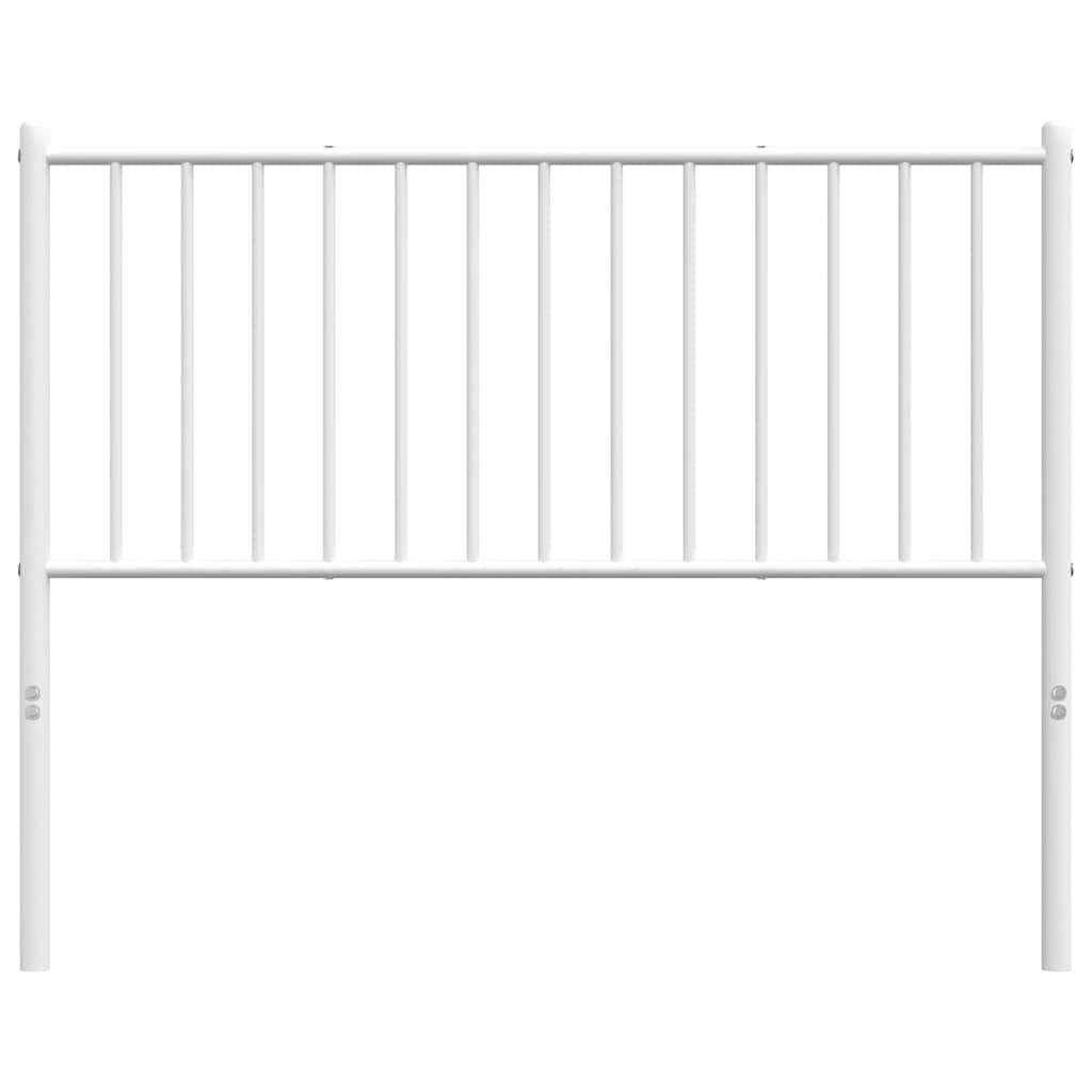 Ersatz-Kopfteil Metall Weiß 107 cm