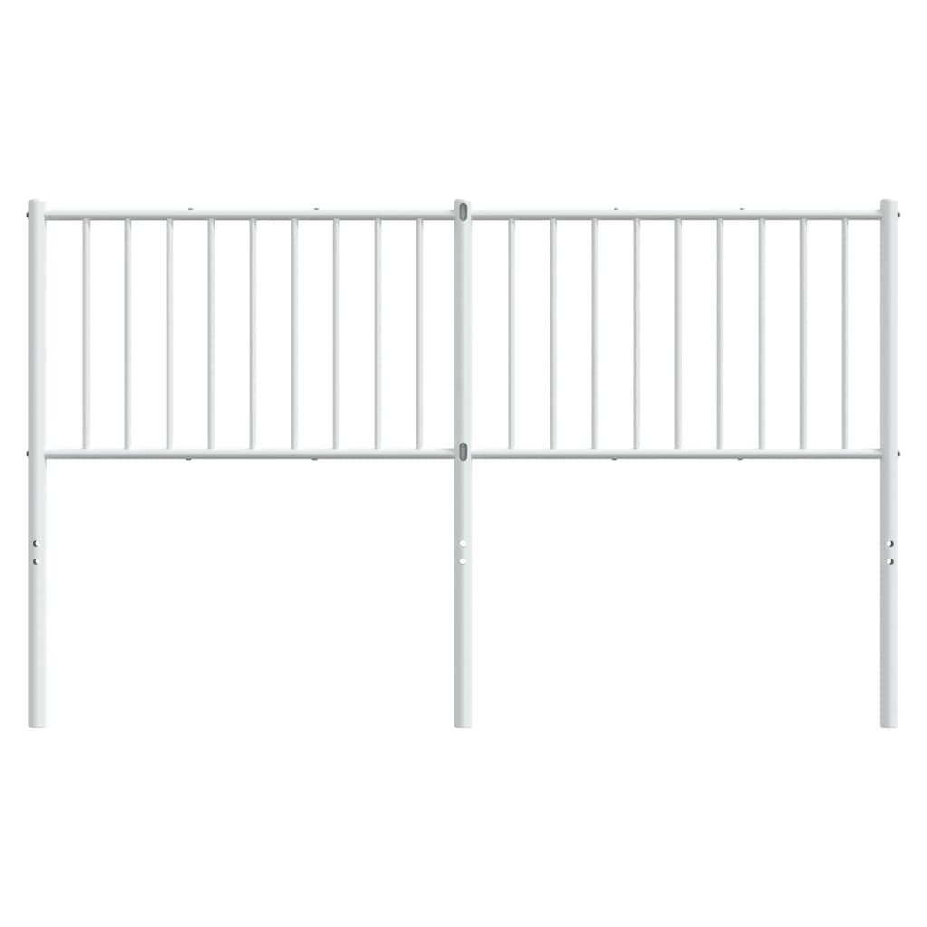 Ersatz-Kopfteil Metall Weiß 160 cm