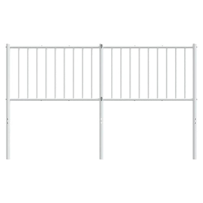 Ersatz-Kopfteil Metall Weiß 160 cm