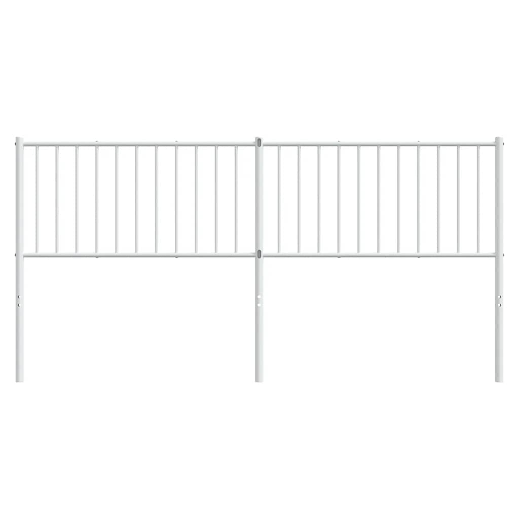 Ersatz-Kopfteil Metall Weiß 180 cm