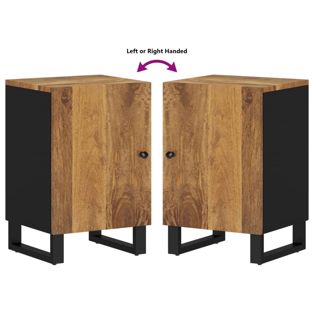 Badschrank 38x33x58 cm Massivholz Mango