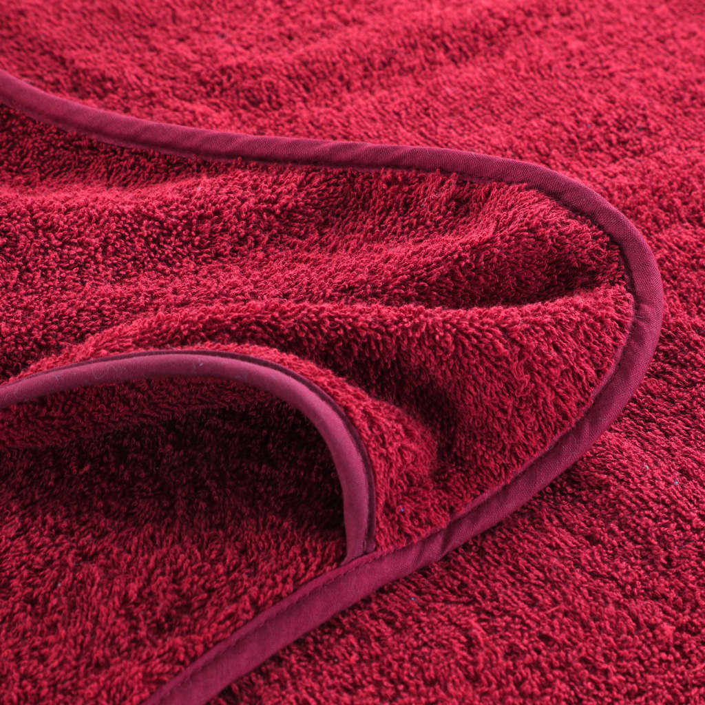 Strandtücher 2 Stk. Burgunder 60x135 cm Stoff 400 GSM