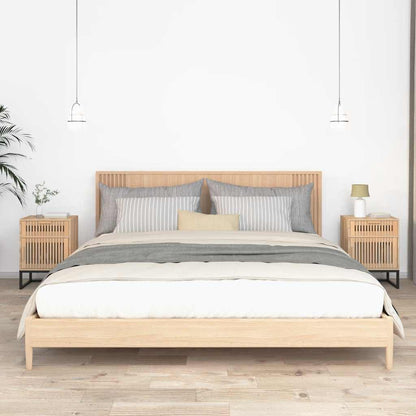 Nachttische 2 Stk. 40x30x55,5 cm Holzwerkstoff & Eisen