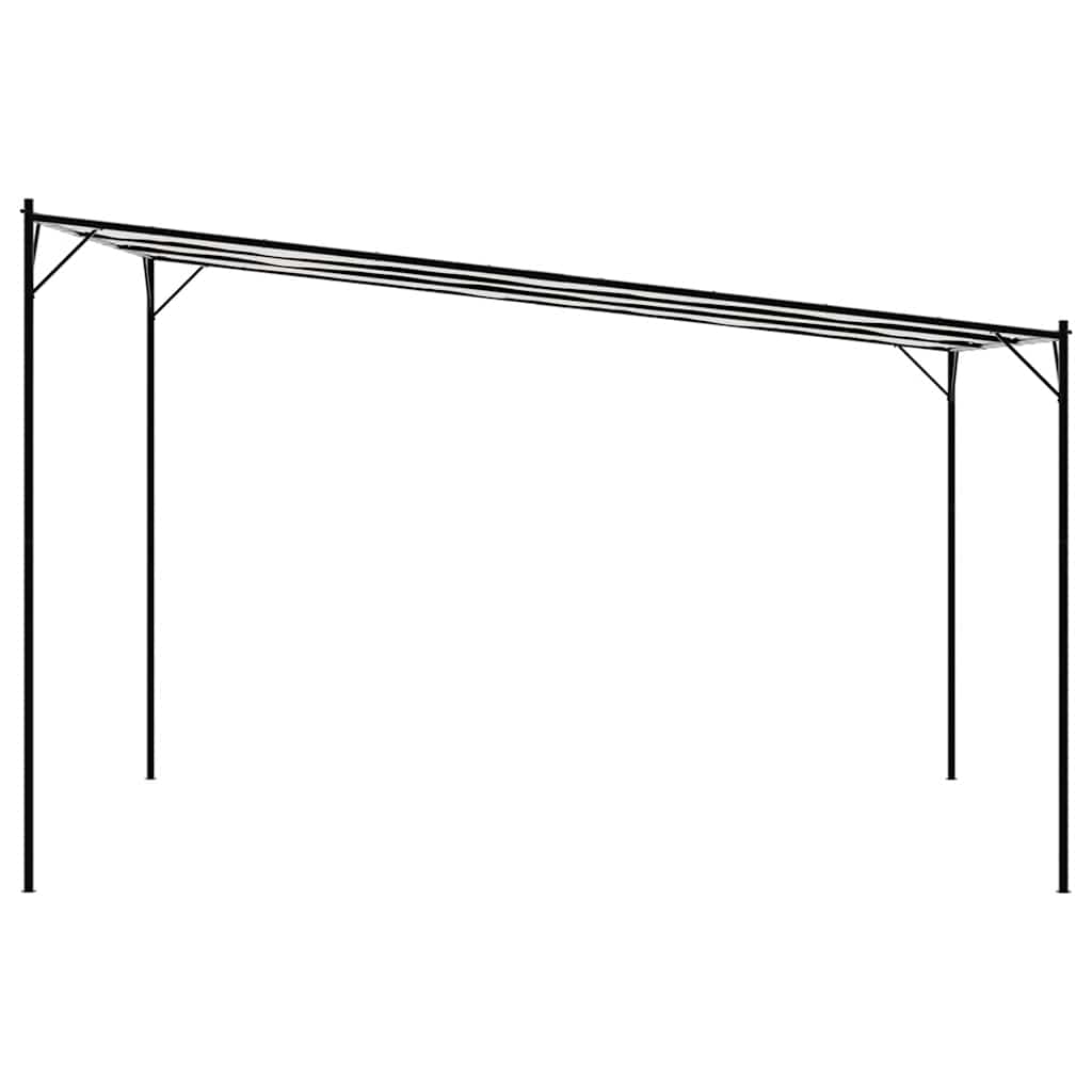 Pavillon Weiß 4x4 m 180 g/m² Stoff und Stahl