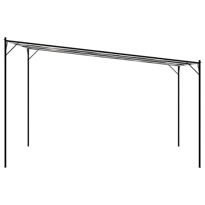 Pavillon Weiß 4x4 m 180 g/m² Stoff und Stahl